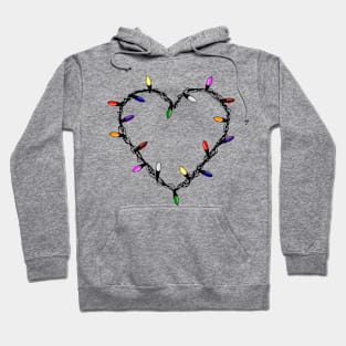 Christmas Lights Heart Hoodie